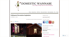 Desktop Screenshot of domesticwannabe.com